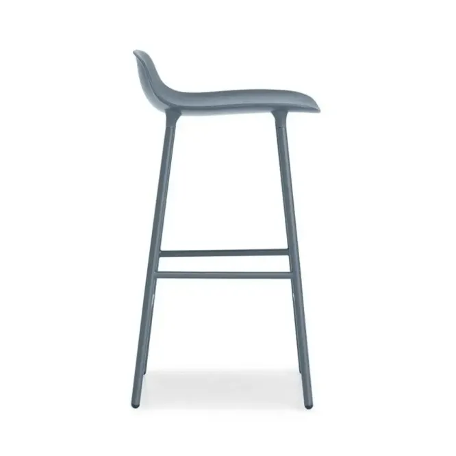 Krzesło Barowe Form Lakierowana Podstawa Niebieskie Normann Copenhagen
