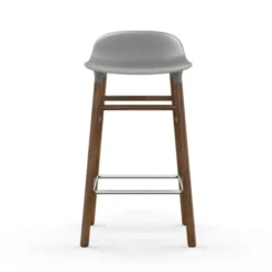 Krzesło Barowe Form Podstawa Orzech Szare Normann Copenhagen