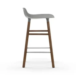 Krzesło Barowe Form Podstawa Orzech Szare Normann Copenhagen