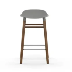 Krzesło Barowe Form Podstawa Orzech Szare Normann Copenhagen