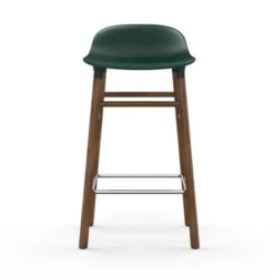 Krzesło Barowe Form Podstawa Orzech Zielone Normann Copenhagen