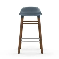 Krzesło Barowe Form Podstawa Orzech Niebieskie Normann Copenhagen