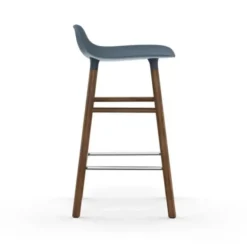 Krzesło Barowe Form Podstawa Orzech Niebieskie Normann Copenhagen
