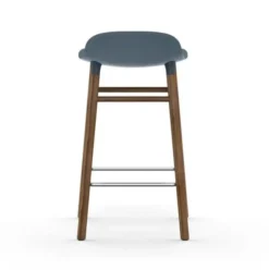 Krzesło Barowe Form Podstawa Orzech Niebieskie Normann Copenhagen