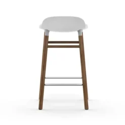 Krzesło Barowe Form Podstawa Orzech Białe Normann Copenhagen