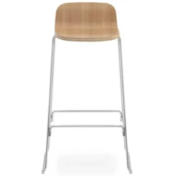 Krzesło Barowe Just Dębowe Z Oparciem Normann Copenhagen