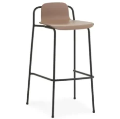Krzesło Barowe Studio H75 Brązowe Normann Copenhagen