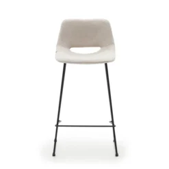 Krzesło Barowe Zahara 98 Cm Beżowe Kave Home