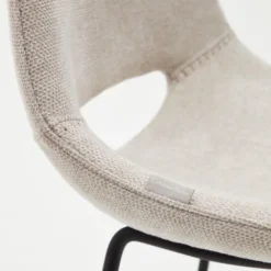 Krzesło Barowe Zahara 98 Cm Beżowe Kave Home