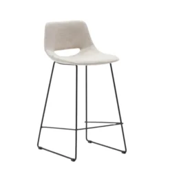 Krzesło Barowe Zahara 89 Cm Beżowe Kave Home