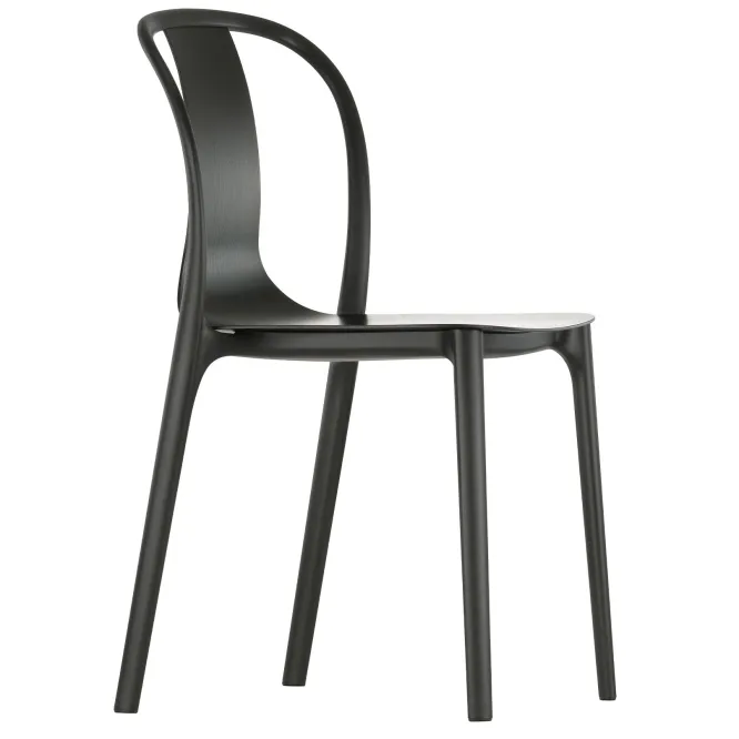 Krzesło Belleville Wood Czarny Jesion Vitra