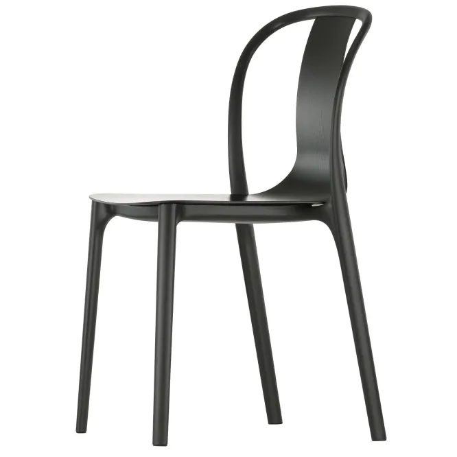 Krzesło Belleville Wood Czarny Jesion Vitra