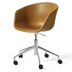 Krzesło Biurowe Aac53 Aluminiowa Podstawa - Sense Cognac Hay