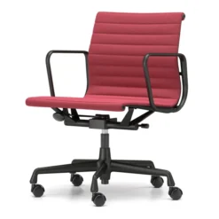 Krzesło Biurowe Aluminium Ea 117 Tkanina Track Magenta - Podstawa Czarna Vitra
