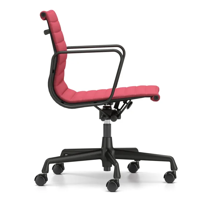 Krzesło Biurowe Aluminium Ea 117 Tkanina Track Magenta - Podstawa Czarna Vitra