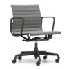 Krzesło Biurowe Aluminium Ea 117 Tkanina Track Grey - Podstawa Czarna Vitra