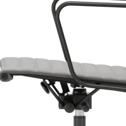 Krzesło Biurowe Aluminium Ea 117 Tkanina Track Grey - Podstawa Czarna Vitra