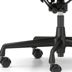 Krzesło Biurowe Aluminium Ea 117 Tkanina Track Grey - Podstawa Czarna Vitra