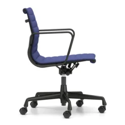 Krzesło Biurowe Aluminium Ea 118 Tkanina Track Royal - Podstawa Czarna Vitra