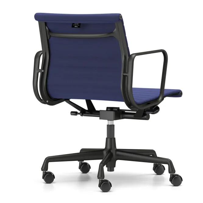 Krzesło Biurowe Aluminium Ea 118 Tkanina Track Royal - Podstawa Czarna Vitra