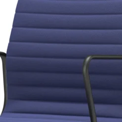 Krzesło Biurowe Aluminium Ea 118 Tkanina Track Royal - Podstawa Czarna Vitra