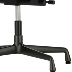 Krzesło Biurowe Aluminium Ea 132 Tkanina Track Ink Blue - Podstawa Czarna Vitra