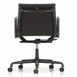 Krzesło Biurowe Aluminium Ea 117 Tkanina Hopsack Nero - Podstawa Czarna Vitra