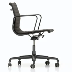 Krzesło Biurowe Aluminium Ea 117 Tkanina Hopsack Nero - Podstawa Czarna Vitra