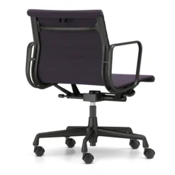 Krzesło Biurowe Aluminium Ea 117 Tkanina Track Blue - Podstawa Czarna Vitra