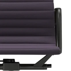 Krzesło Biurowe Aluminium Ea 117 Tkanina Track Blue - Podstawa Czarna Vitra