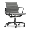 Krzesło Biurowe Aluminium Ea 118 Tkanina Track Grey - Podstawa Czarna Vitra