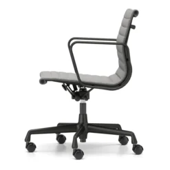 Krzesło Biurowe Aluminium Ea 118 Tkanina Track Grey - Podstawa Czarna Vitra