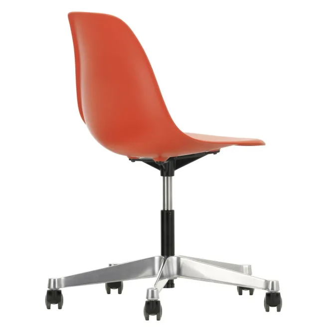 Krzesło Biurowe Eames Plastic Pscc Czerwone Vitra
