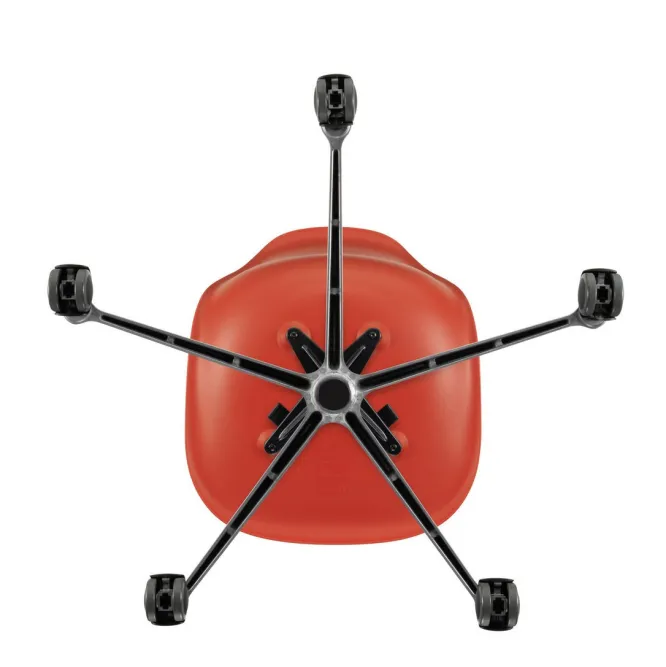 Krzesło Biurowe Eames Plastic Pscc Czerwone Vitra