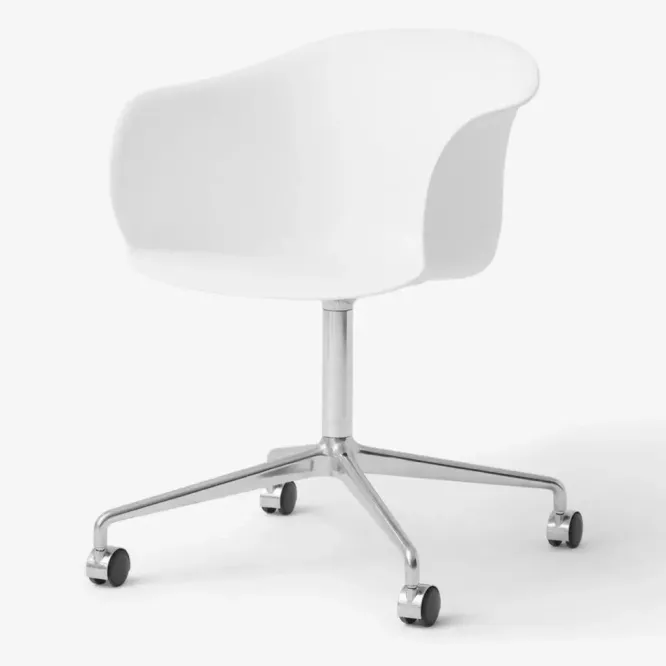 Krzesło Biurowe Elefy Jh36 White Aluminium Andtradition