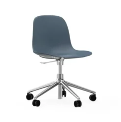 Krzesło Biurowe Form Aluminiowa Podstawa Niebieskie Normann Copenhagen