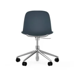 Krzesło Biurowe Form Aluminiowa Podstawa Niebieskie Normann Copenhagen