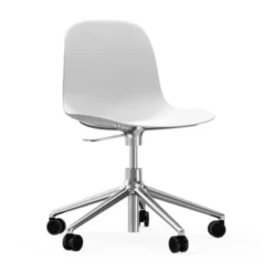 Krzesło Biurowe Form Aluminiowa Podstawa Białe Normann Copenhagen