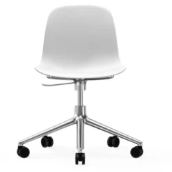 Krzesło Biurowe Form Aluminiowa Podstawa Białe Normann Copenhagen