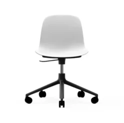 Krzesło Biurowe Form Białe Czarna Podstawa Normann Copenhagen