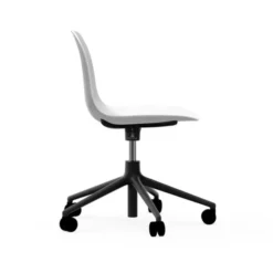 Krzesło Biurowe Form Białe Czarna Podstawa Normann Copenhagen