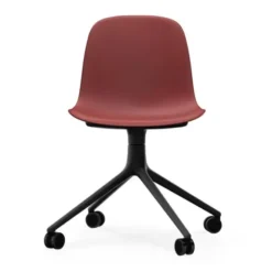 Krzesło Biurowe Form Czarna Podstawa Czerwone Normann Copenhagen