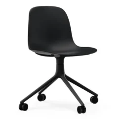 Krzesło Biurowe Form Czarna Podstawa Czarne Normann Copenhagen