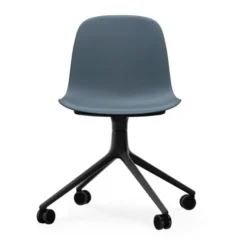 Krzesło Biurowe Form Czarna Podstawa Niebieskie Normann Copenhagen