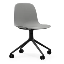 Krzesło Biurowe Form Czarna Podstawa Szare Normann Copenhagen