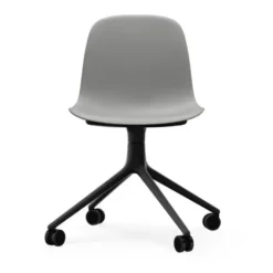 Krzesło Biurowe Form Czarna Podstawa Szare Normann Copenhagen