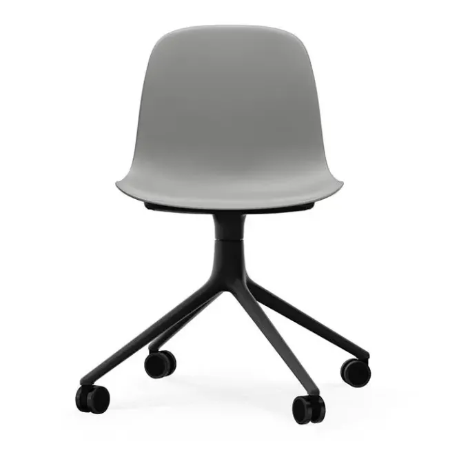 Krzesło Biurowe Form Czarna Podstawa Szare Normann Copenhagen