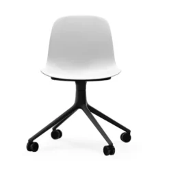 Krzesło Biurowe Form Czarna Podstawa Białe Normann Copenhagen