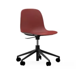 Krzesło Biurowe Form Czerwone Czarna Podstawa Normann Copenhagen