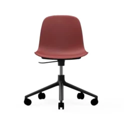 Krzesło Biurowe Form Czerwone Czarna Podstawa Normann Copenhagen